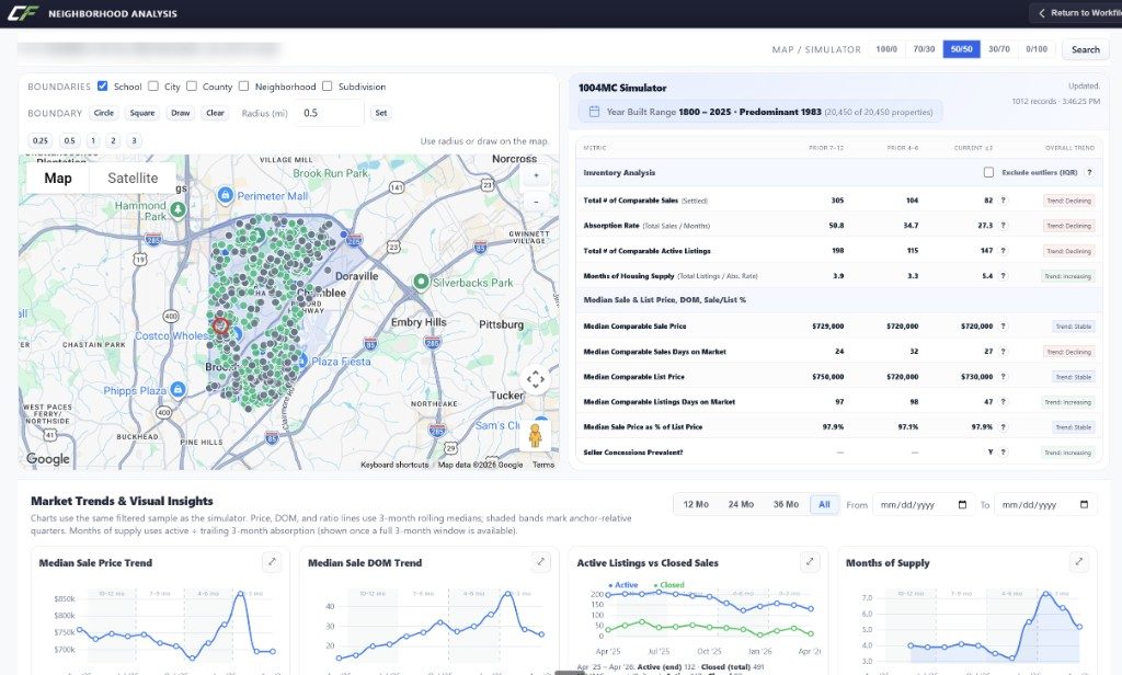 CompFlo Research & Analysis Workspace